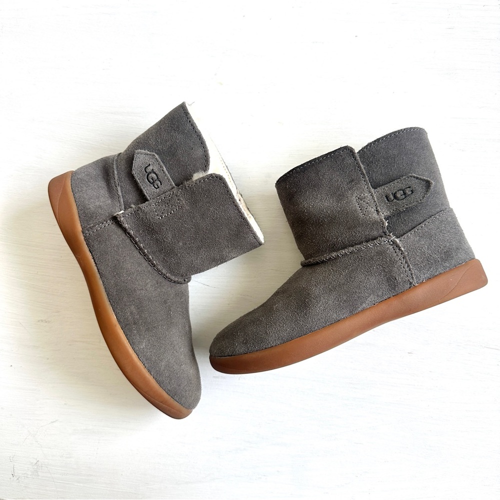 UGG Kids Gray Suede Boots Size 12 Toddler